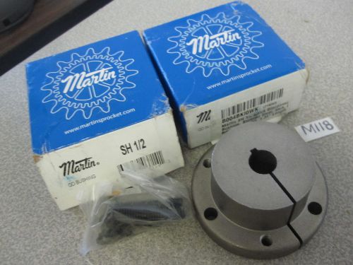 (2) Martin SH 1/2&#034; Quick Disconnect QD Bushing Sintered Steel Inch