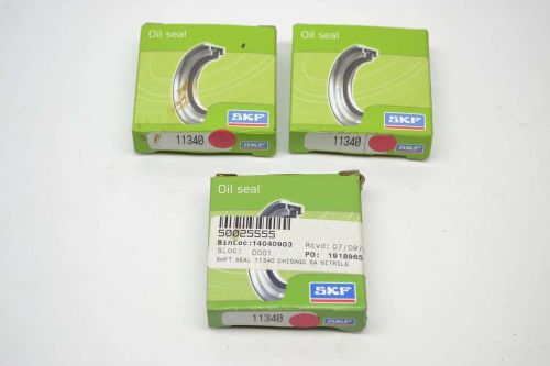 LOT 3 NEW SKF 11340 1X2X1/4IN RING OIL SEAL B384154