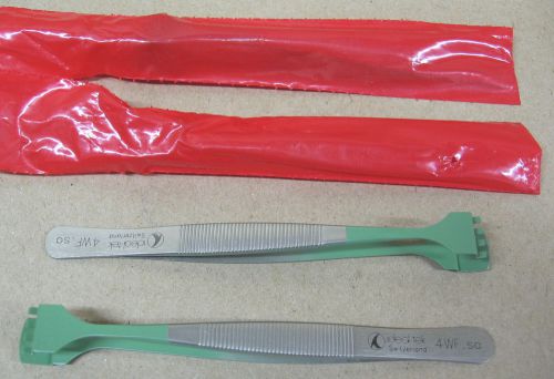 2 pair Ideal -Tek Wafer Tweezers Made in Switzerland