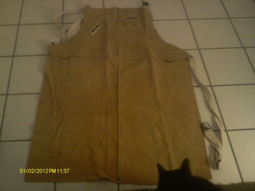 New hobart 770548 leather welding apron--kevlar (see despcription) for sale