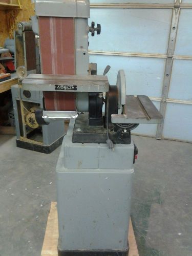 Delta 6&#034; Belt &amp; 12&#034; Disk Finishing machine # 31-730