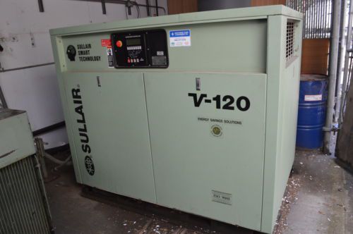 Sullair v120-40h/a rotary screw air compressor for sale