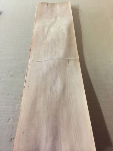 Wood Veneer Cherry 10x40 22 Pieces Total Raw Veneer &#034;EXOTIC&#034; CH2 1-8-15