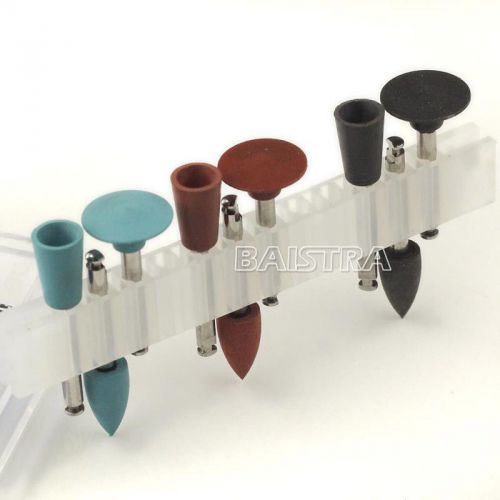 Dental Assorted Lab Silicone Polisher Diamond Burs Cups