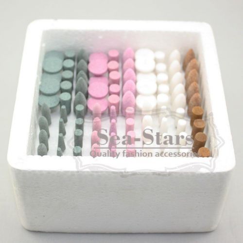 New 100 Pcs Assorted Dental Gravel Mounted Wheel Point Burs Polisher 2.35mm Sale