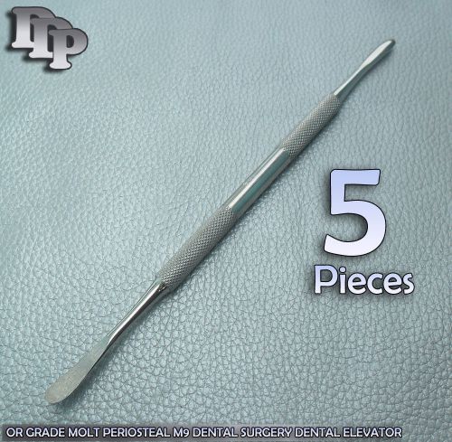 5 Molt Periosteal Elevators # M 9 Dental SURGICAL MEDICAL Instruments