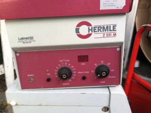 LABNET HERMLE Z 231 REFRIGERATED CENTRIFUGE Z231