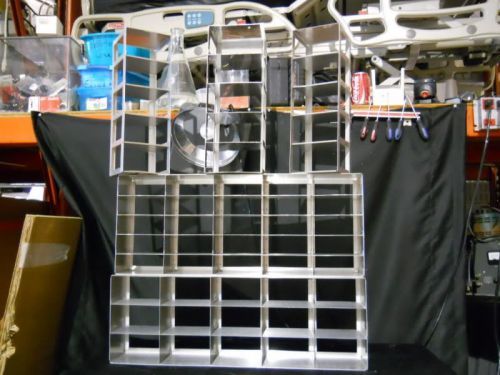 Lot of 5 Assorted Cryogenic Racks &#034;Freezerak&#034; by Baltimore Biological Laboratory