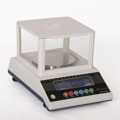 New 600x0.01g Precision Balance Scale w/13 Programmable Units&amp;Glass Draft Shield