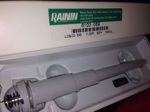 RAININ LIQUID END F/EDP+ 1000UL PIPETTOR PART 6100-069 NEW GREAT BUY!