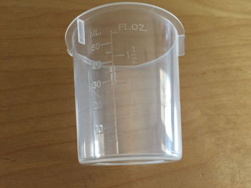 Set of 5 plastic beakers with 50ml, 100ml, 250ml, 500ml, and 1000ml, karter sc for sale