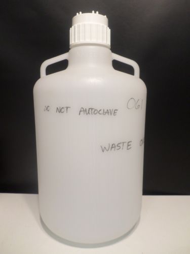 NALGENE Plastic LDPE Polyethylene 5 Gallon 20L Carboy Solution Jug 83B Screw Cap