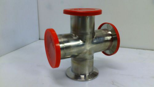 4-Way Cross NW/KF-50 Flange Vacuum Fitting Stainless Steel