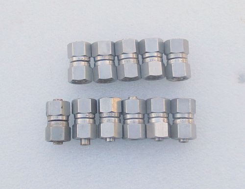 Lot of 11: swagelok  1/4&#034; stainless steel swivel union for sale