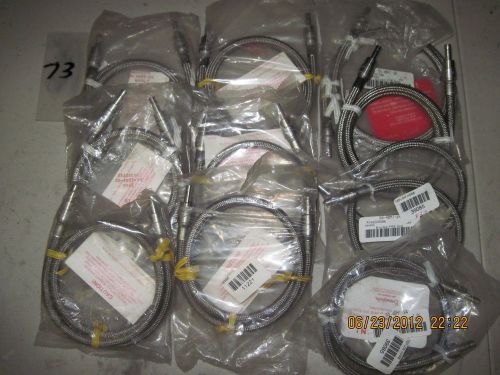 8) SS-4BHT-36 SWAGELOK HOSE ASSEMBLY &amp; 2) SS-4-BHT-24