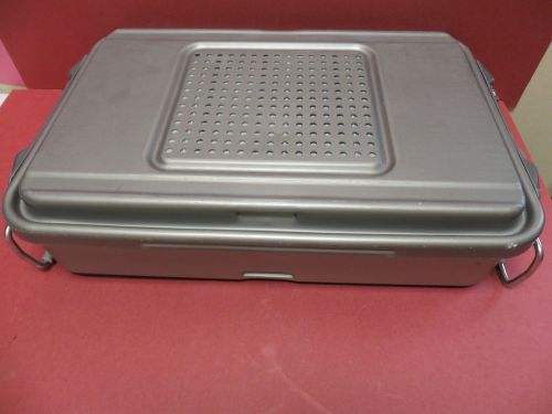 MUELLER GENESIS 3/4 SIZE STERILIZATION CONTAINER W/BASKET 19&#034; x 12-1/2&#034; x 4-1/2&#034;