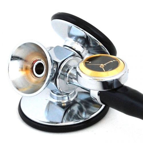 Unique Triple Head Cardiology Stethoscope BLACK