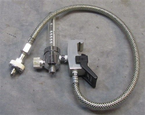 Airflow meter with clamp and hose for sale