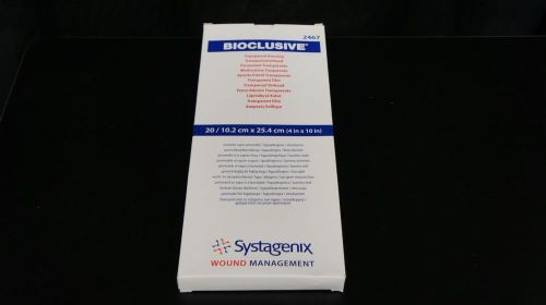 Systagenix 2467 Bioclusive Transparent Dressing 4&#034; x 10