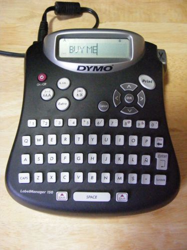 Dymo labelmanager 150 electric label maker w/ power supply - tested, working for sale