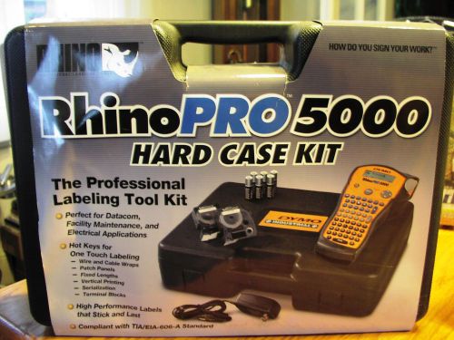 DYMO RHINO INDUSTRIAL  LABEL MAKER KIT, NIB, BUNDLE,  DEAL, L@@K,!!!!!!!!!!!!