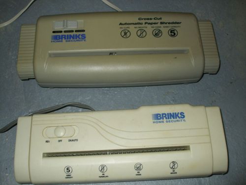 2 Brinks Security Paper Shredders