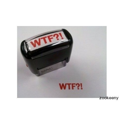 Wtf funny stamp office party gag birth day paper home school joke christmas gift for sale