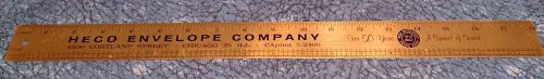 HECO ENVELOPE COMPANY METAL RULER OFFICE   18&#034;