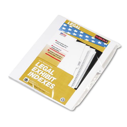 80000 Series Legal Exhibit Index Dividers, Side Tab, &#034;K&#034;, White, 25/Pack