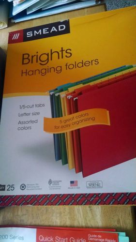 smead brights hanging folders