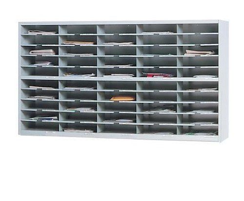 Mayline SR6033PG Mailroom system 2 tier sorter w/o riser  40 pockets  60w x 13 1