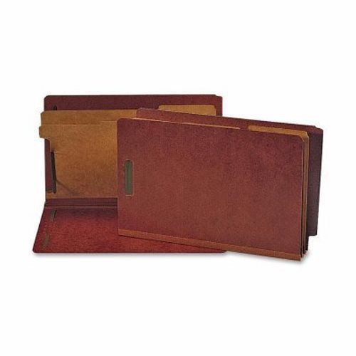 Nature Saver End Tab Folders, 2 Dividers, 10 Per Box, Red (NATSP17259)