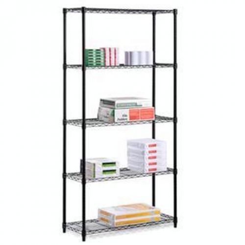 72&#034; Five Tier Shelf Black Storage &amp; Organization SHF-01442