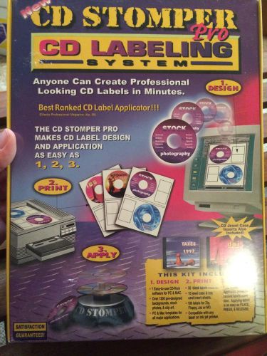 CD Stomper Pro CD Labeling System Factory Sealed