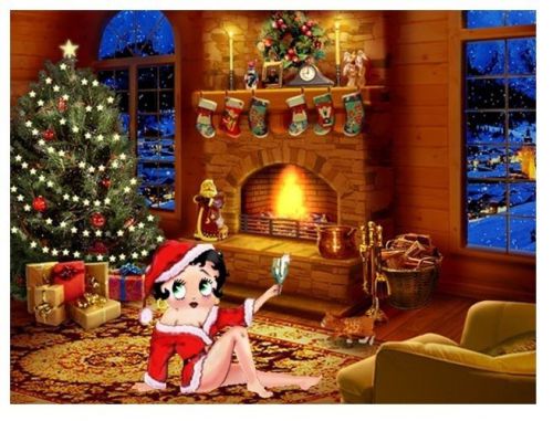 30 Return Address Labels Betty Boop Christmas Buy 3 get 1 free (bb67)