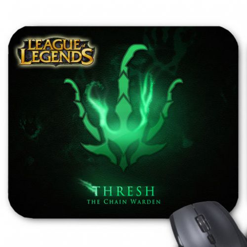 Thresh Green Logo League Of Legends Mousepad Mousepads
