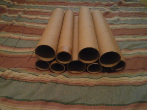 9 sturdy industrial cardboard tubes! Free shipping!!