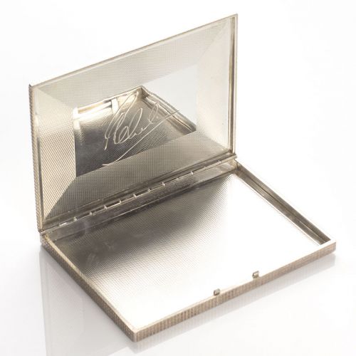 Vintage Retro Sterling Silver Cigarette Case / Business Card Holder / Wallet