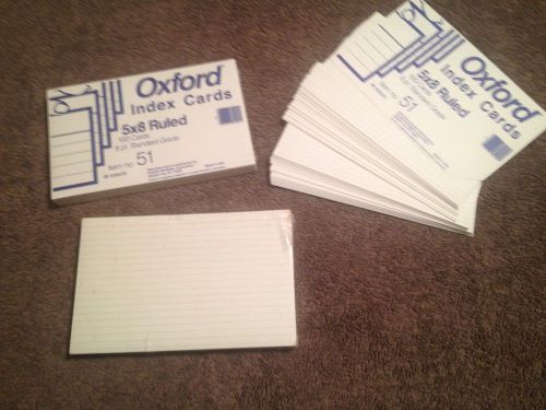 Oxford 5 x 8 Ruled Index Cards - 287 Total