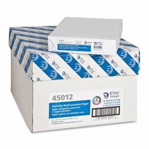 Elite Image Multipurpose Paper, 20 Ib., 5000 Sheets per Case (ELI45012)