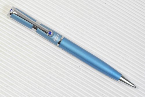 POKY bp 158 ball point pen BLUE free 2 poky refills ( Parker style ) BLACKink