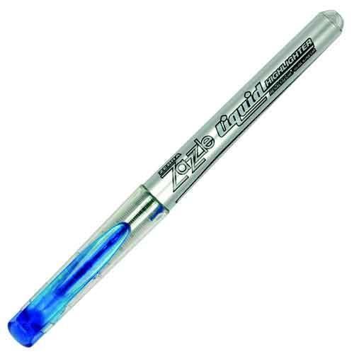 Zebra Zazzle Liquid Highlighter Chisel Tip Blue