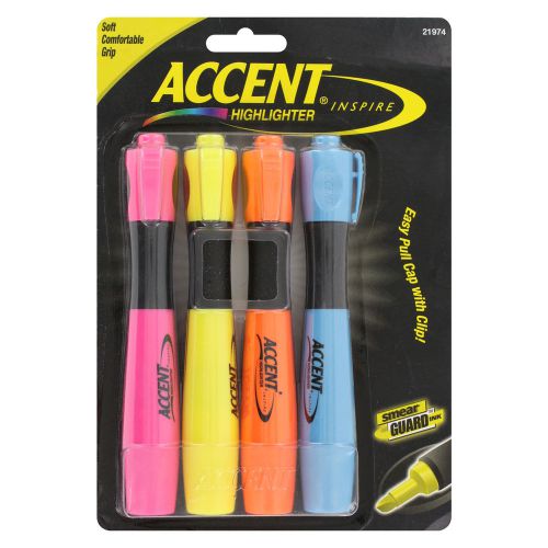 4 sharpie accent inspire grip assorted highlighters for sale