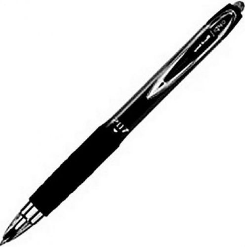 48  UNI-BALL SIGNO 207 Black .7mm  ROLLERBALL RT Pens