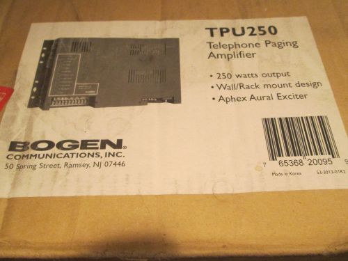 Bogen TPU250 Paging Amplifier LU250WAMP