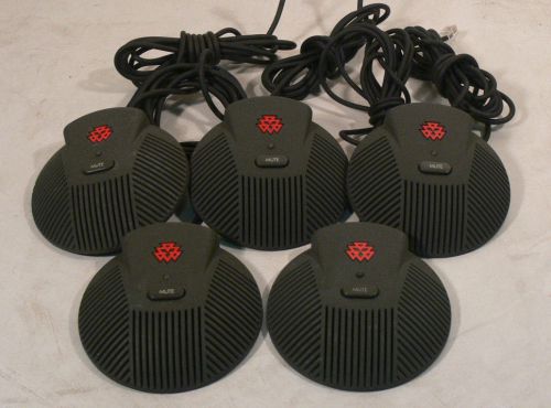 * LOT OF 5 * Polycom SoundStation EX Conference Microphone 2201-00698-001 *