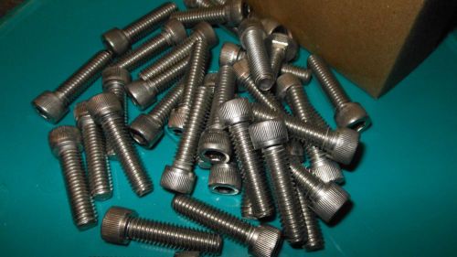 Stainless steel socket head cap screw 5/16x 1&#034;-1/4 thread length 12.pcs w/lock w for sale