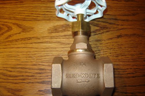 NEW BRASS GLOBE VALVE 1 1/4 INCH  IPS RED- WHITE  Japan