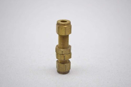 SWAGELOK BRASS 1/4X1/4IN TUBE BULKHEAD UNION FITTING 2-1/4IN LONG D430538