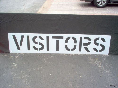 NEW - PARKING LOT STENCIL - 12&#034; LETTERS - &#034;VISITORS&#034;